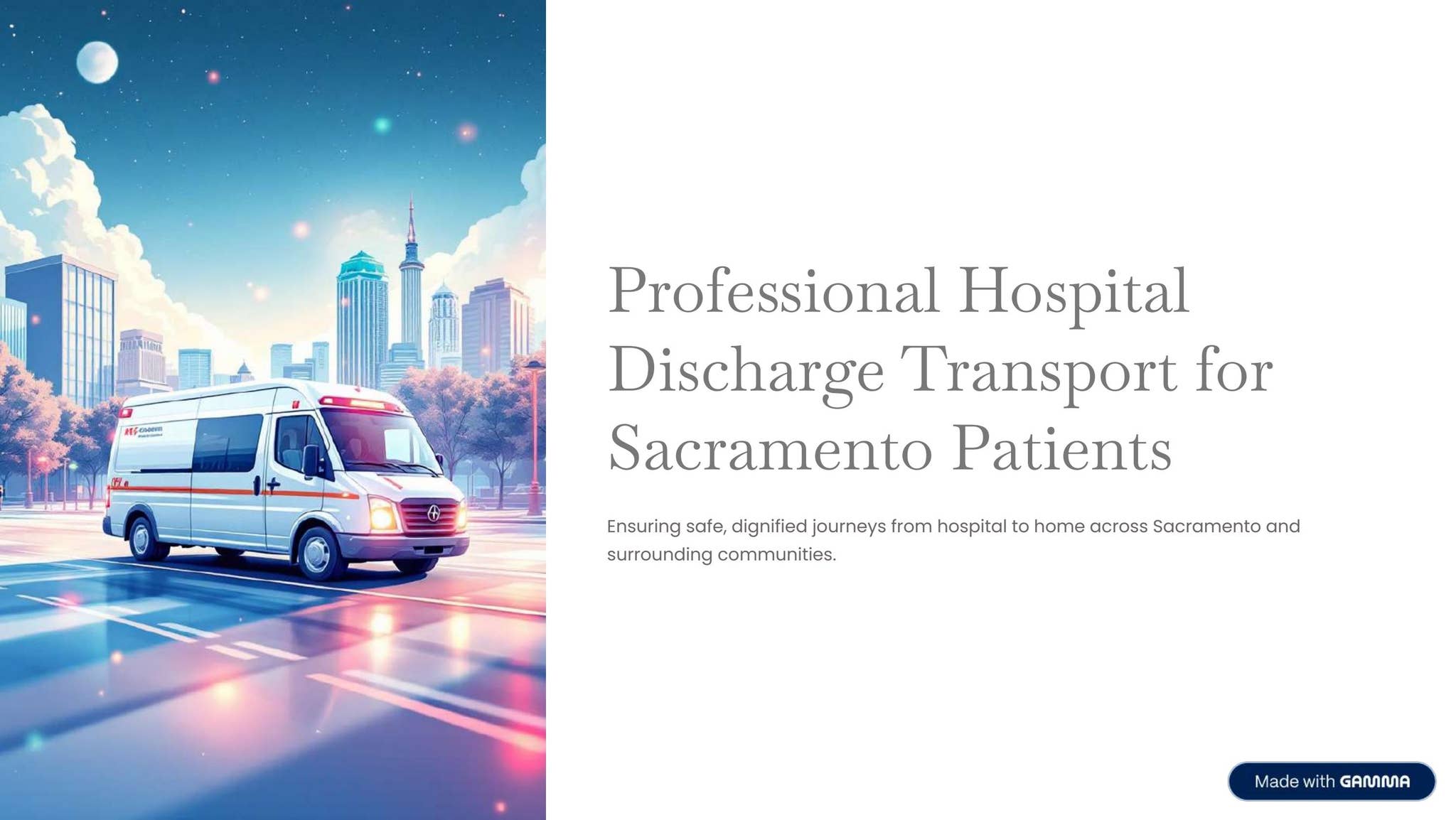 Professional Hospital Discharge Transport for Sacramento Patients by Connected Mobility LLC - Issuu