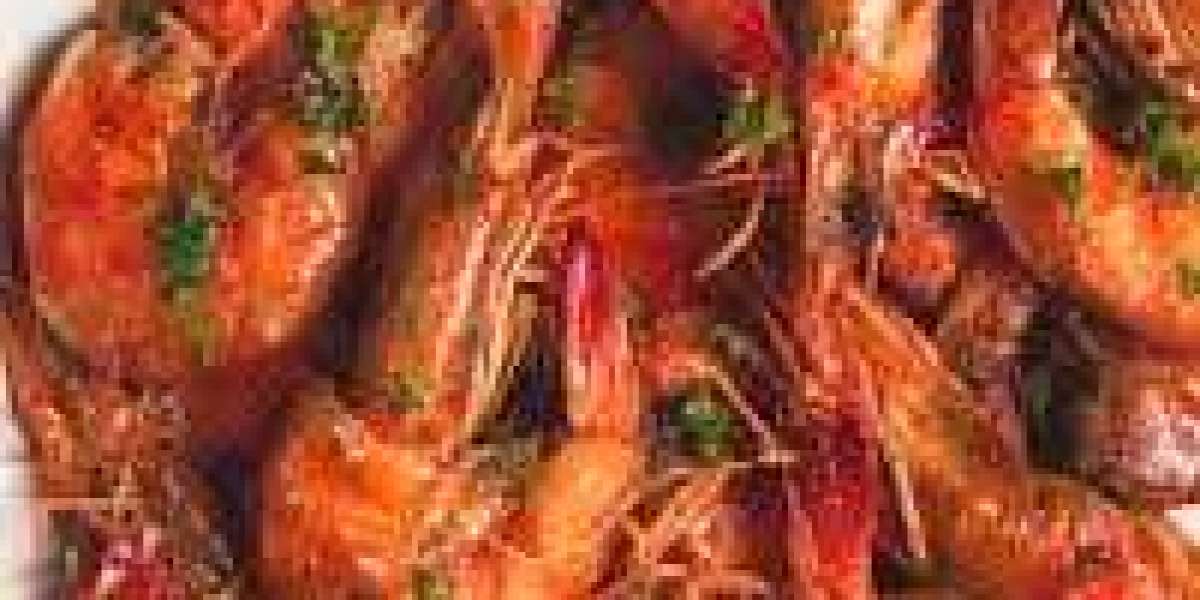 Delicious Jamaican Pepper Shrimp and Coated Fries