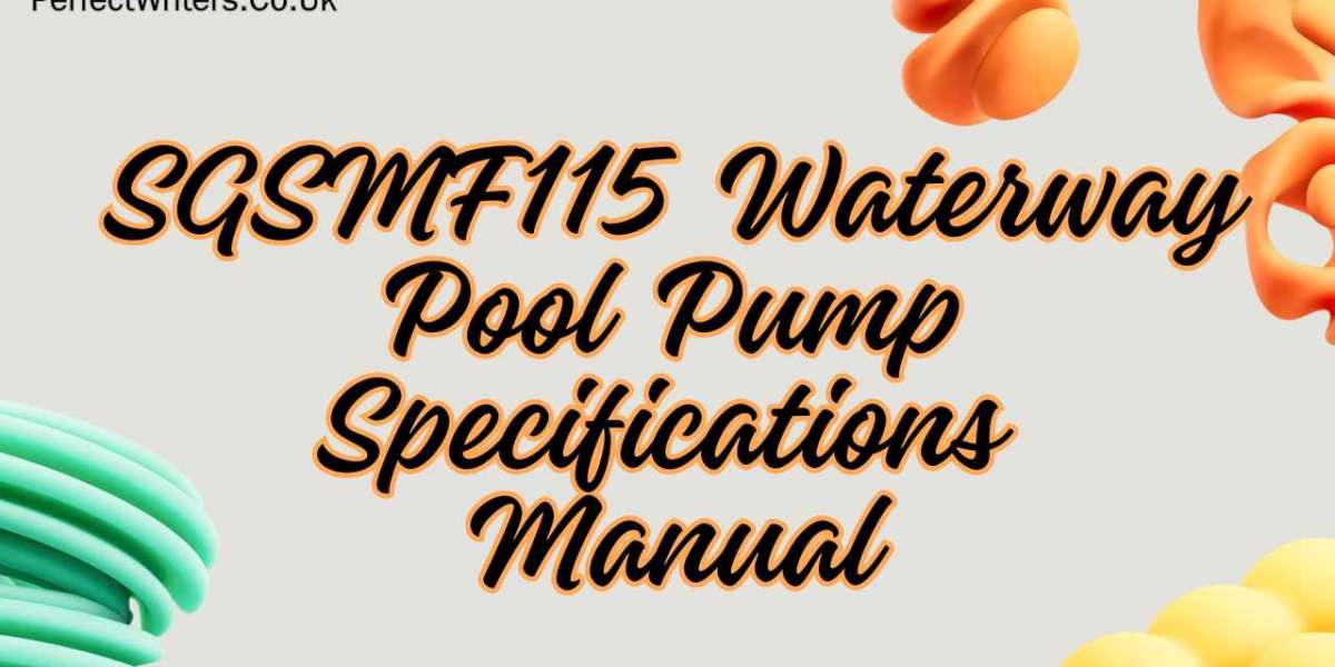 SGSMF115 Waterway Pool Pump Specs Manual Guide